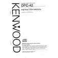 KENWOOD DPC-42 Owner's Manual cover photo