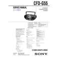 SONY CFDG55 Service Manual cover photo