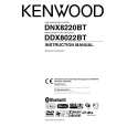 KENWOOD DDX8022BT Owner's Manual cover photo