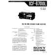 SONY ICF-6700L Service Manual cover photo