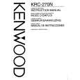 KENWOOD KRC-270N Owner's Manual cover photo