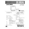 SONY KVH1610A Service Manual cover photo