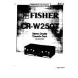 FISHER CRW250T Service Manual cover photo