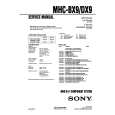 SONY MHCBX9 Service Manual cover photo