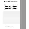 PIONEER SD-533HD5/KUXC/CA1 Owner's Manual cover photo