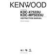 KENWOOD KDC-MP5033U Owner's Manual cover photo