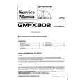 PIONEER GMX802 Service Manual cover photo