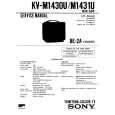 SONY KVM1430U Service Manual cover photo