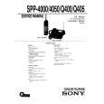 SONY SPP4000 Service Manual cover photo