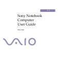 SONY PCG-C1XD VAIO Owner's Manual cover photo