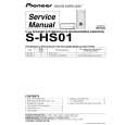 PIONEER S-HS01/SDBXTW/E Service Manual cover photo