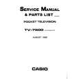 CASIO TV7500 Service Manual cover photo