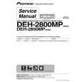 PIONEER DEH-2850MP/XU/ES Service Manual cover photo