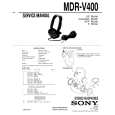 SONY MDR-V400 Service Manual cover photo