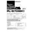 PIONEER PL-670 Service Manual cover photo