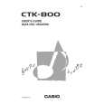 CASIO CTK800 Owner's Manual cover photo