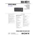 SONY NWMS11 Service Manual cover photo
