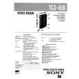 SONY TCS450 Service Manual cover photo