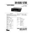 SONY XR-U500 Service Manual cover photo