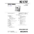 SONY MZE707 Service Manual cover photo