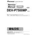 PIONEER DEH-P7500MP/X1B/EW Service Manual cover photo