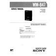 SONY WM-B47 Service Manual cover photo