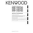 KENWOOD KRFV4070D Owner's Manual cover photo