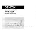 DENON AVR-1604 Owner's Manual cover photo