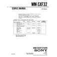 SONY WM-SXF32 Service Manual cover photo