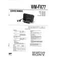 SONY WMFX77 Service Manual cover photo