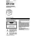 SONY ICF-C103 Owner's Manual cover photo