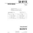 SONY SAW11X Service Manual cover photo