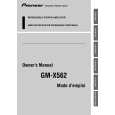 PIONEER GM-X562 Owner's Manual cover photo