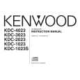 KENWOOD KDC2023 Owner's Manual cover photo