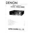 DENON PMA-550 Service Manual cover photo