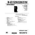 SONY M437 Service Manual cover photo