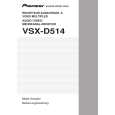 PIONEER VSX-D514-K/MYXJIFG Owner's Manual cover photo