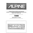 ALPINE 7390M Owner's Manual cover photo