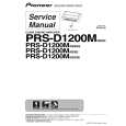 PIONEER PRS-D1200M/XS/EW5 Service Manual cover photo