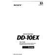 SONY DD-10EX Owner's Manual cover photo