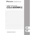 PIONEER CDJ-800MK2/KUCXJ Owner's Manual cover photo