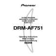 PIONEER DRM-AF751 Owner's Manual cover photo