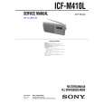 SONY ICFM410L Service Manual cover photo