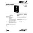 SONY WM-EX52 Service Manual cover photo