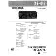 SONY XR412 Service Manual cover photo