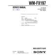 SONY WMFX197 Service Manual cover photo