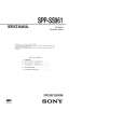 SONY SPPSS961 Service Manual cover photo