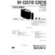 SONY KVC2971D Service Manual cover photo