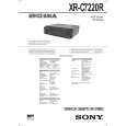 SONY XRC7220R Service Manual cover photo