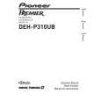 PIONEER DEH-P310UB/XS/UC Owner's Manual cover photo